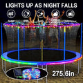 Solar Trampoline Rope Lights with Separate Panel, 50 or 100 LEDs and Multicolor, White or Blue Options — image 24