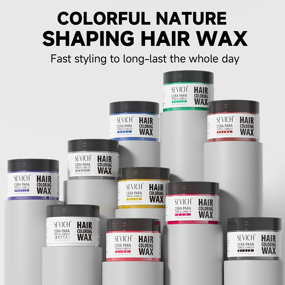 Hair Color Wax 13 Shades 120g, Temporary Hair Dye for Men & Women, Easy Apply & Wash Out, Party, Festival — image 1