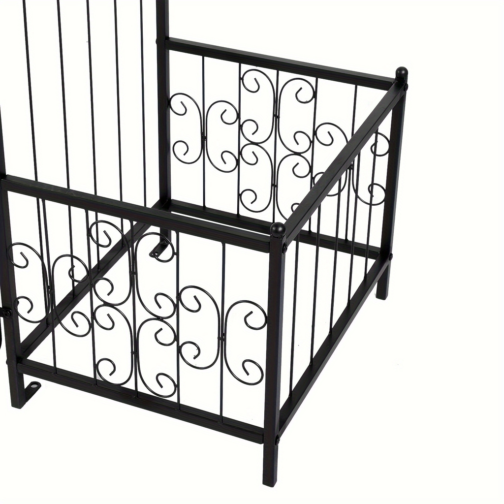 Wrought Iron Garden Arch 7ft Rose Trellis Multi-Style for Garden, Patio and Yard Use, with the Listed Configuration — image 1