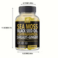 Sea Moss Herbal Gummies, 60 Count with Black Seed Oil, Ashwagandha, Shilajit and Ginger Blend — image 8