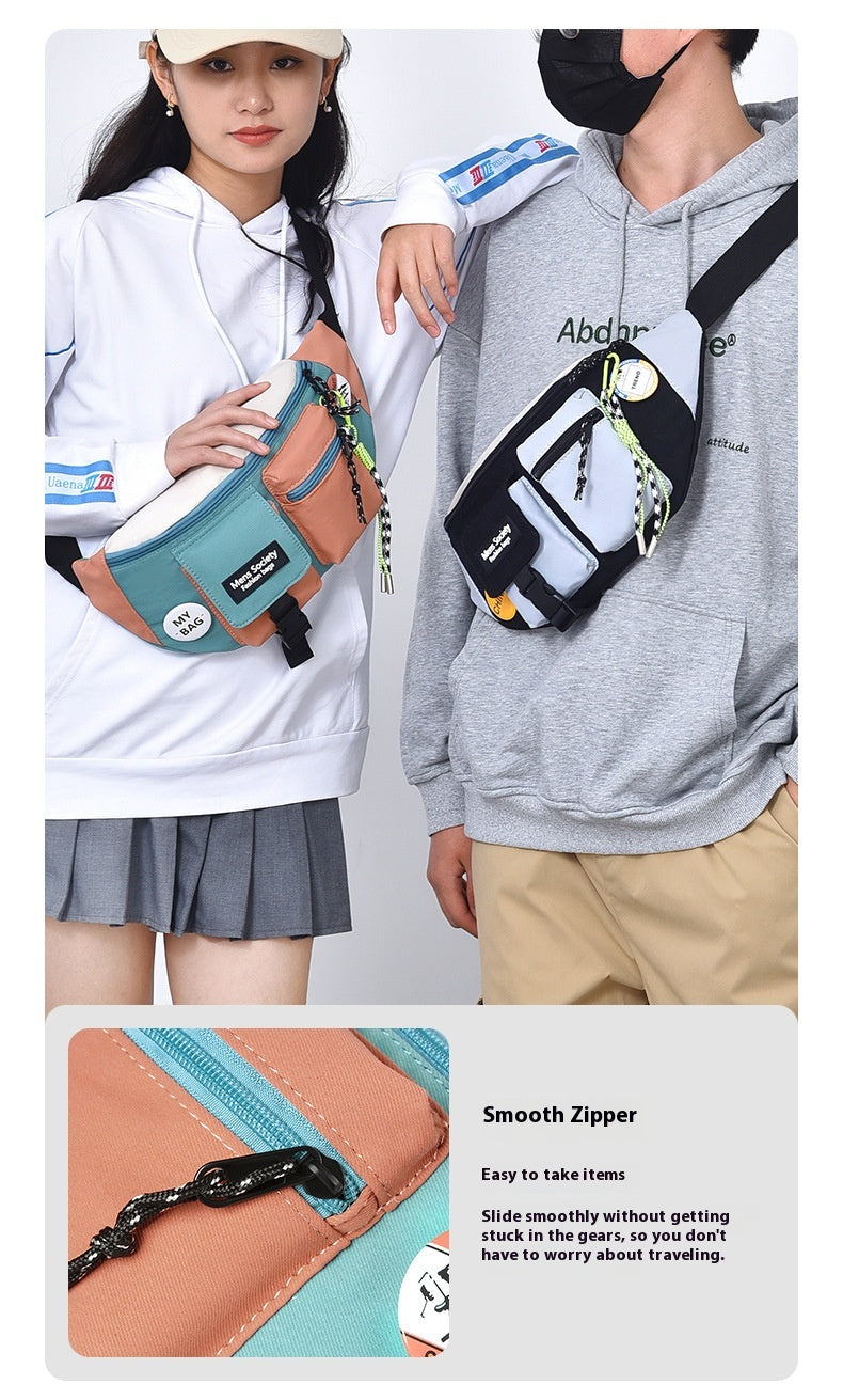 Men's Casual Crossbody Sports Canvas Waist Bag