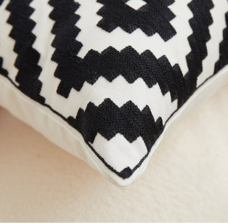 Embroidery Household Living Room Sofa Cushion Pillow Cover