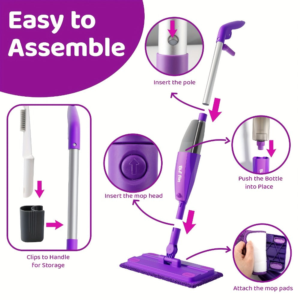 Kids Spray Mop Toy with Water Sprayer, Pretend Play Housekeeping Kit for Floor Cleaning, STEM Educational Toy — image 7