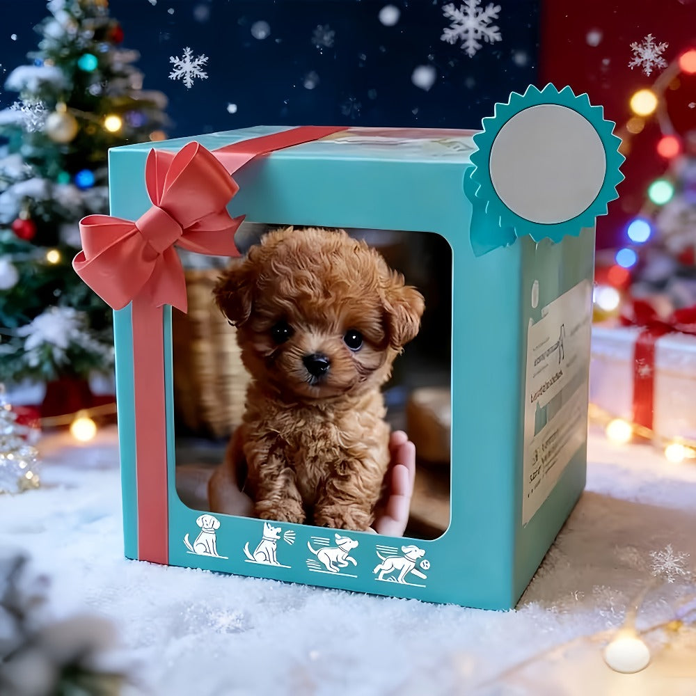 Simulation Puppy Robot Electric Interactive Dog Toy, Auto Walking, Barking & Tail Wagging, Plush Biomimetic Pet with Dog Bone