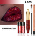Four-Piece Glitter Lip Art Set with Loose Glitter Pot, Color Tube, Liner Pencil and Applicator Brush — image 8