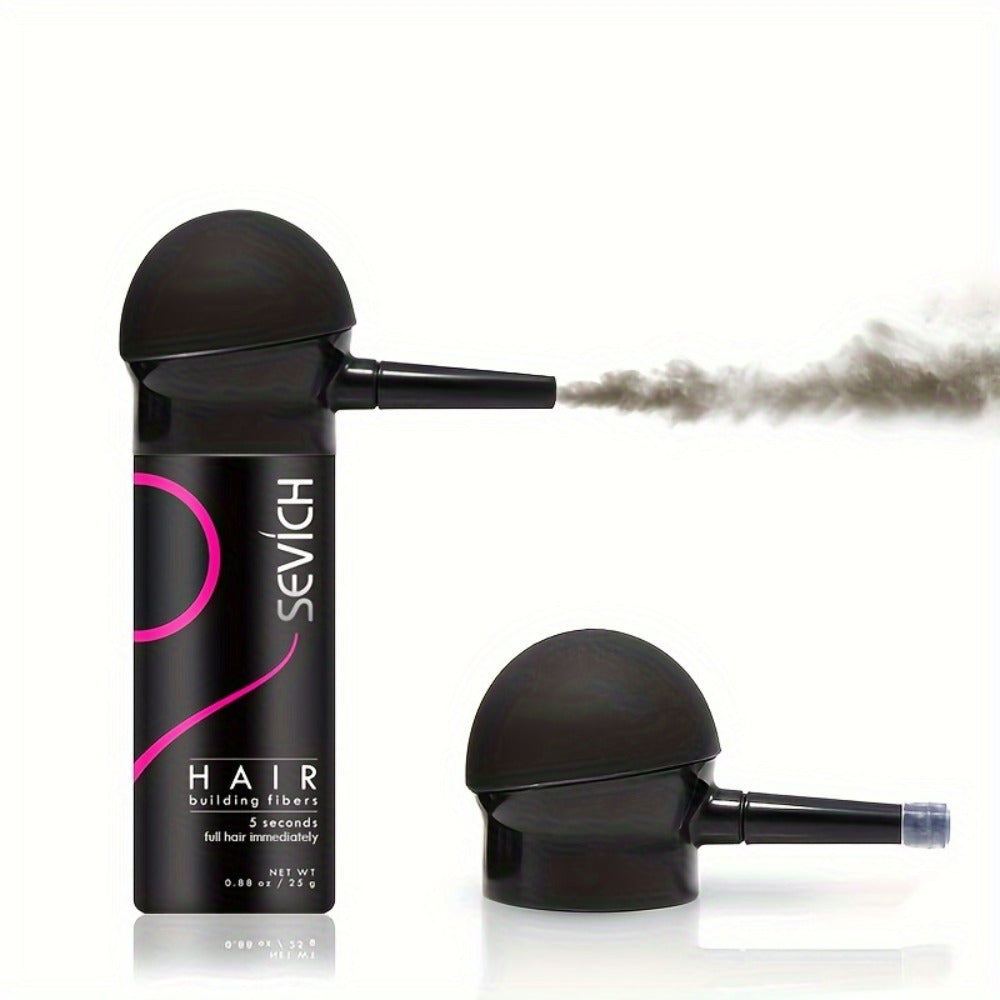 Compact Two-Piece Hair Fiber Set with Spray-Head Containers in Black, Dark Brown or Medium Brown — image 10