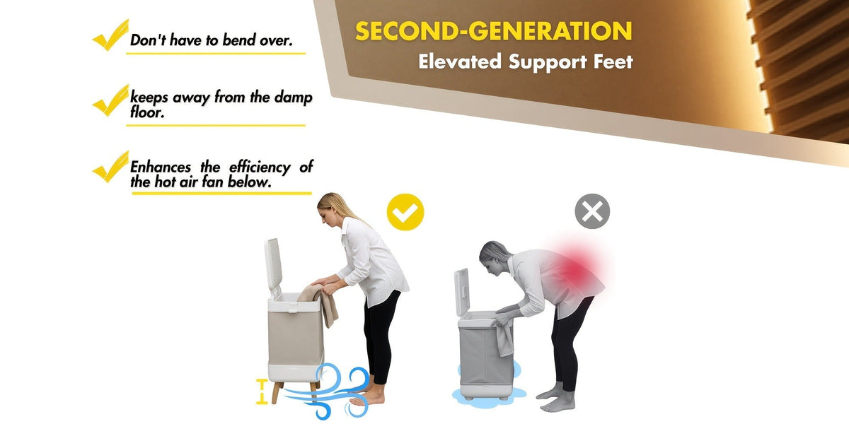 Electric Towel Warmer 35L Large Capacity Foldable Blanket Warmer with Timer & Drying Mode, Fast Heating — image 18