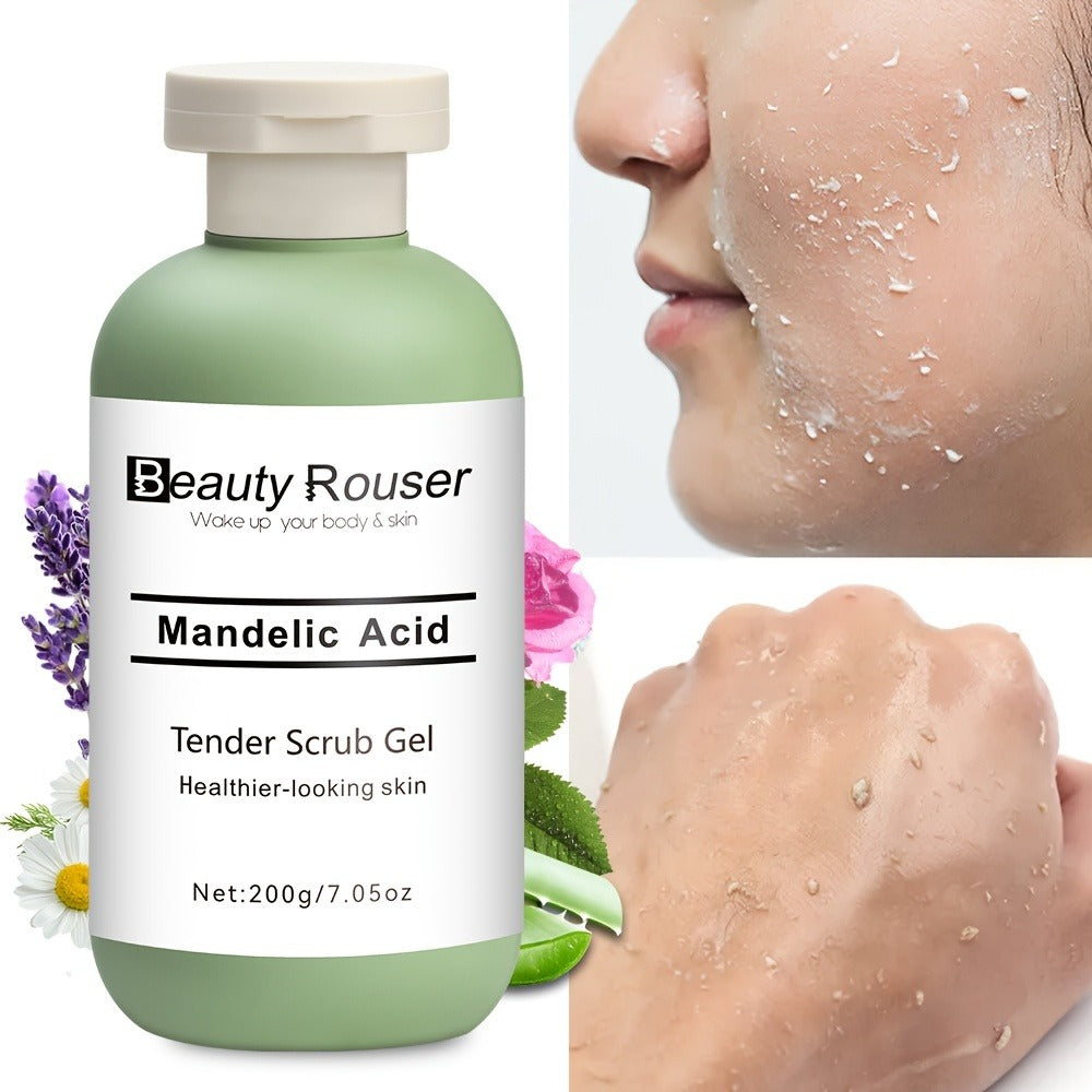 Exfoliating Body Scrub Gel with Aloe Vera, Rose & Chamomile Extract, Deep Cleansing Physical Scrub for Face & Body — image 1
