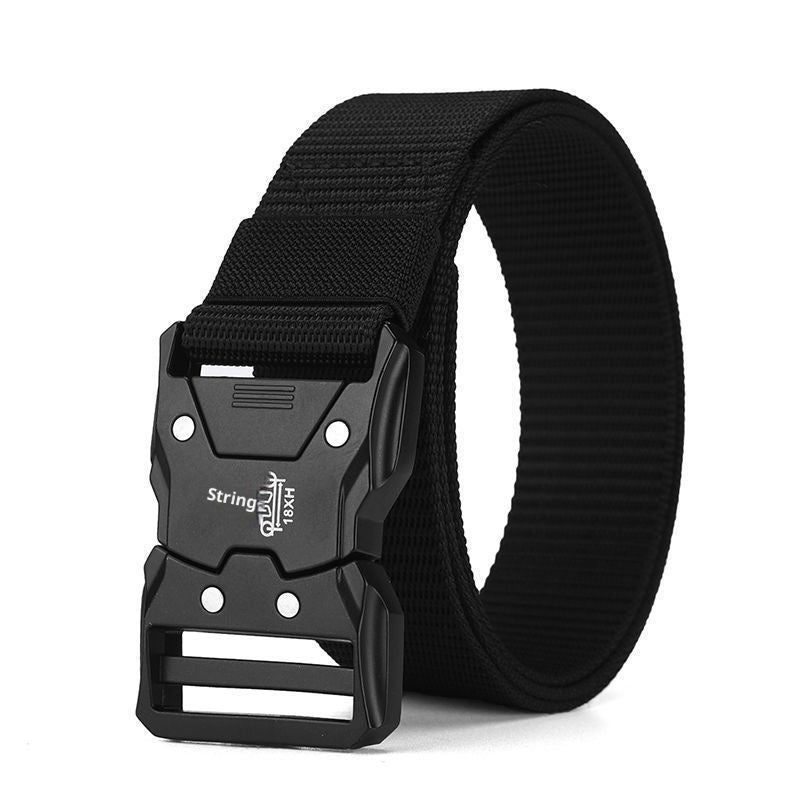 Men's Tactical Release Buckle Nylon Canvas Belt