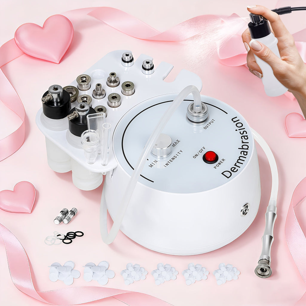 Microdermabrasion Machine Professional 3-in-1 Dermabrasion Vacuum Spray Facial Device for Bath Time, Home Spa and Personal Ca