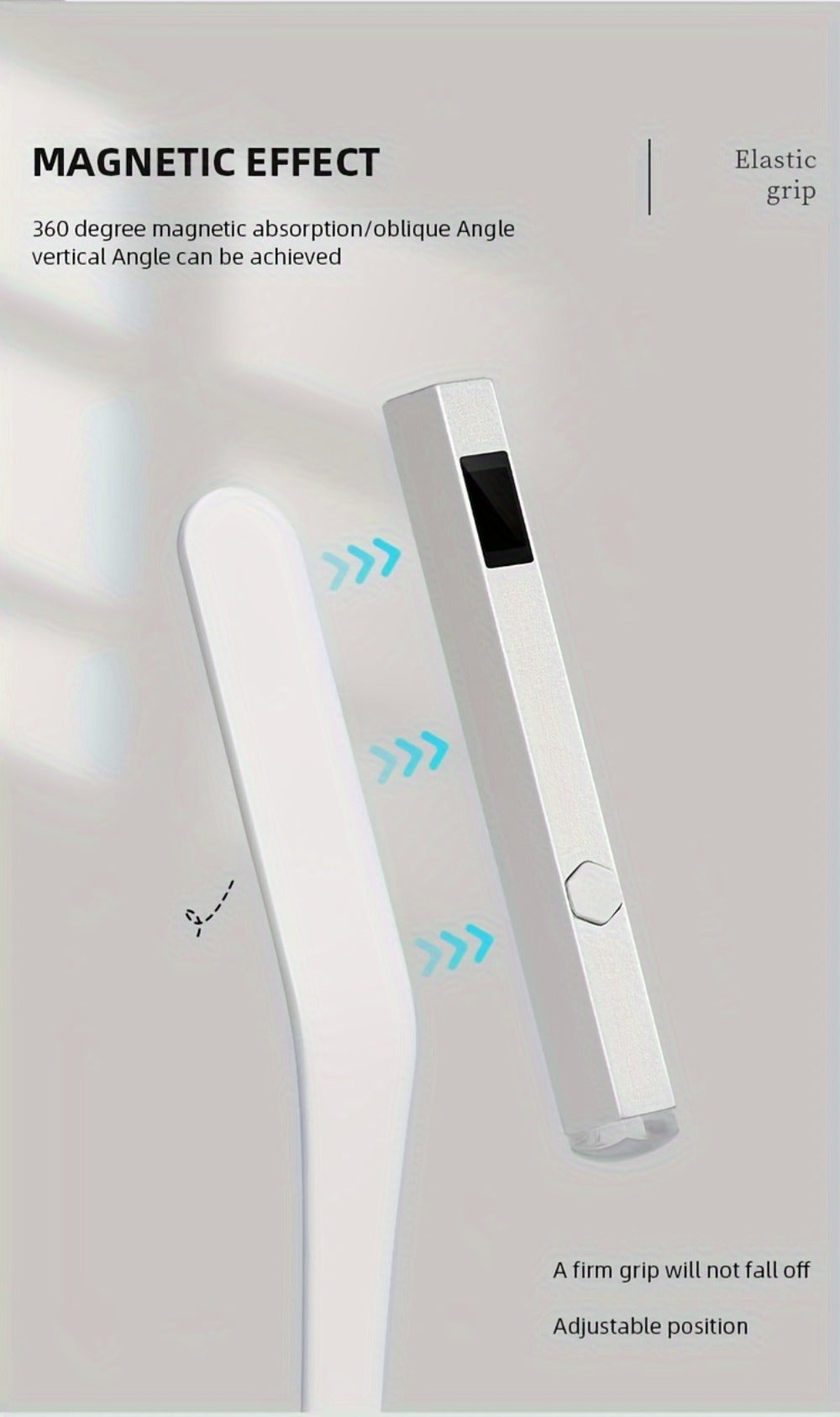 Handheld UV LED Nail Lamp with Magnetic Stand, 20/60s Timer Display, Type-C Port and Five Colors — image 11
