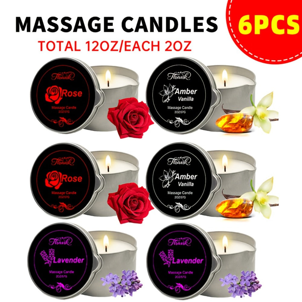 Massage Oil Candle 2-in-1 Soy Wax Scented Candle with Essential Oil – Moisturizing Warm Body Lotion for Spa Pedicure Relaxati
