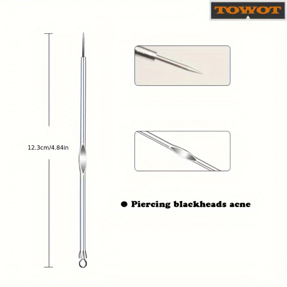 Blackhead Remover Tool Kit 11PCS Stainless Steel Pimple Popper Extractor - Professional for Bath Time, Home Spa and Personal 