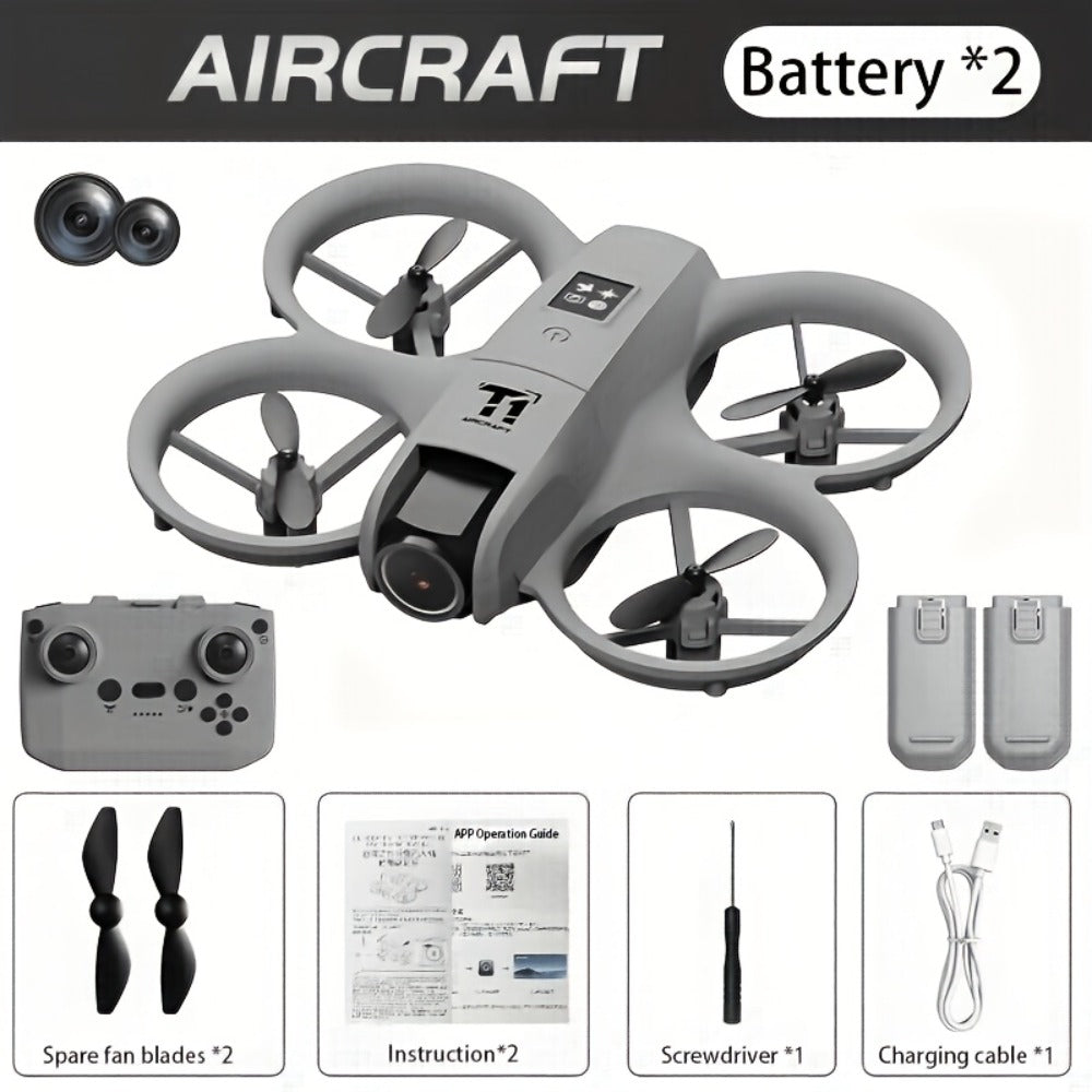 Mini 4K FPV Drone 180° Rotating Dual Camera Optical Flow Positioning Dual Batteries 360° Flip One-Key Takeoff Anti-Shake — im