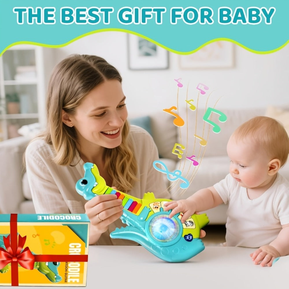 Educational Piano Guitar Toy for Toddlers 1-2 Years, Baby Musical Toy with Animal Sounds & Lights — image 5