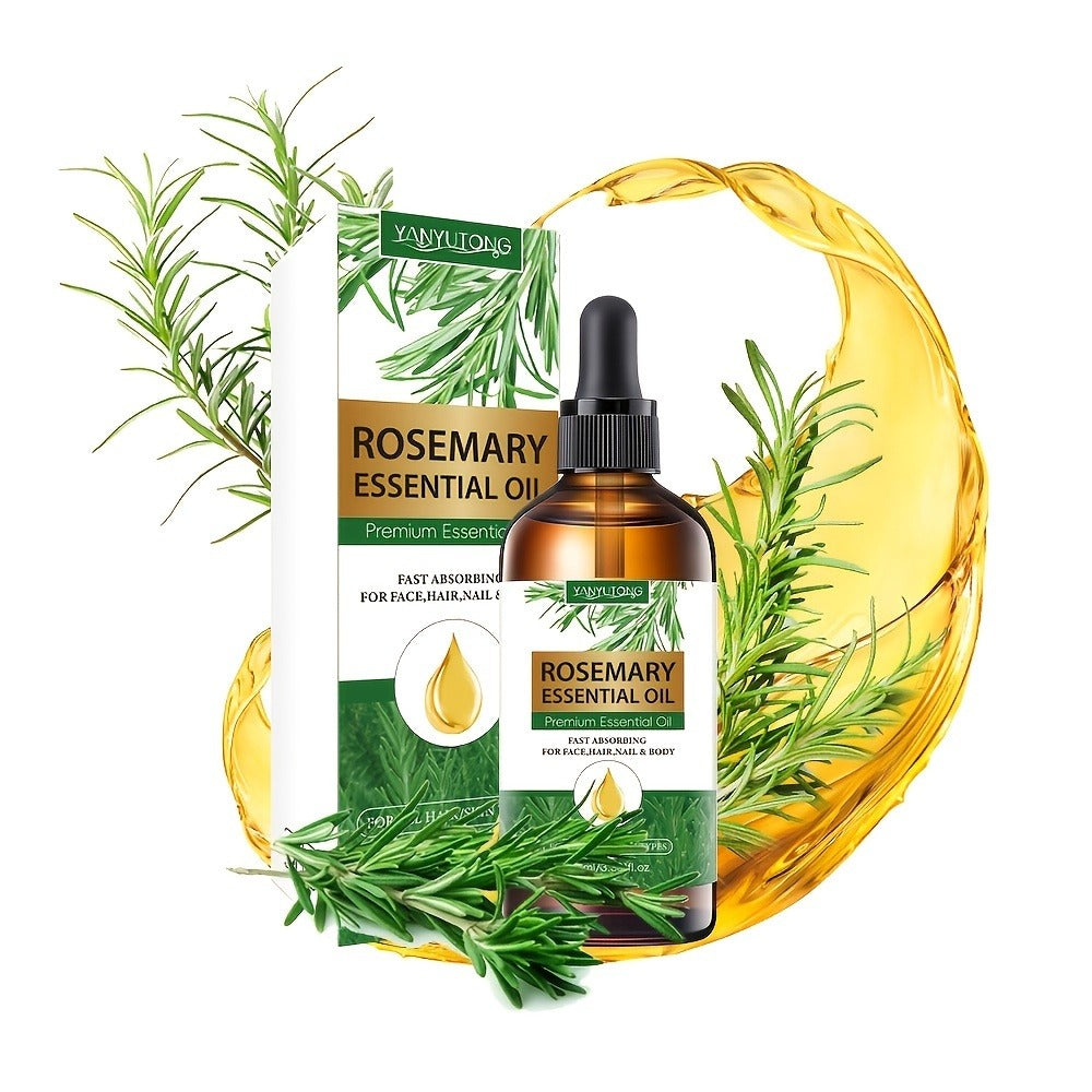 Rosemary Essential Oil Set with Three 100mL Amber Dropper Bottles for Home Fragrance and DIY Scent Projects — image 7