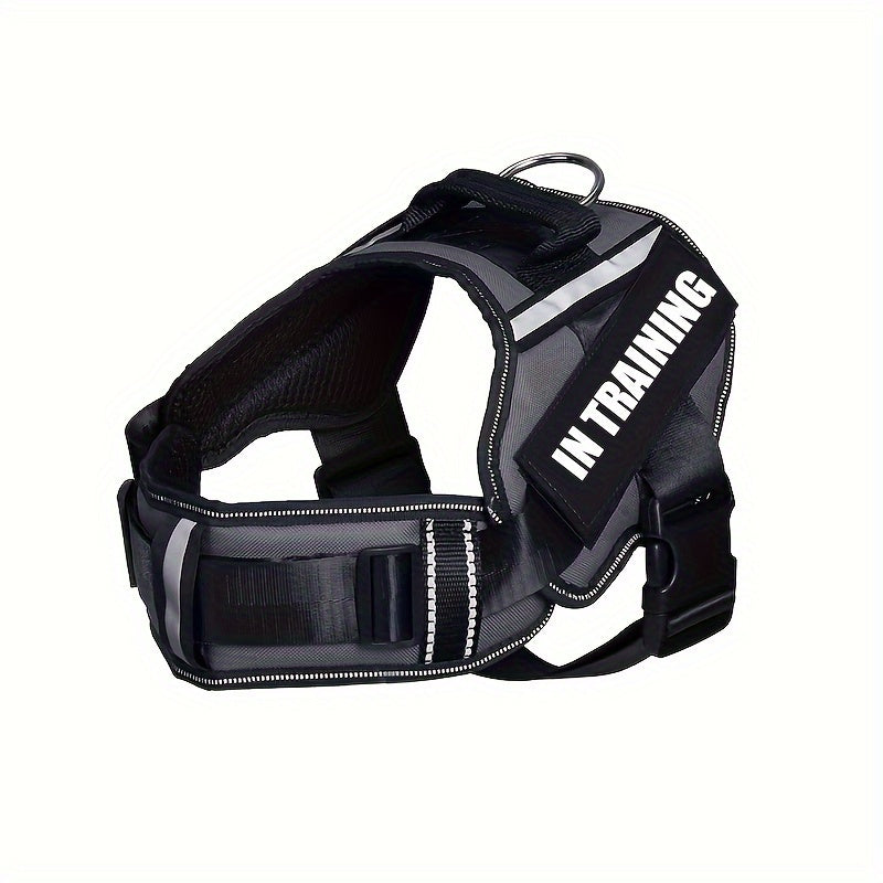 IN TRAINING Patch Dog Harness in Four Colors and XS–XL with Reflective Strips, Handle and Neck Padding — image 6