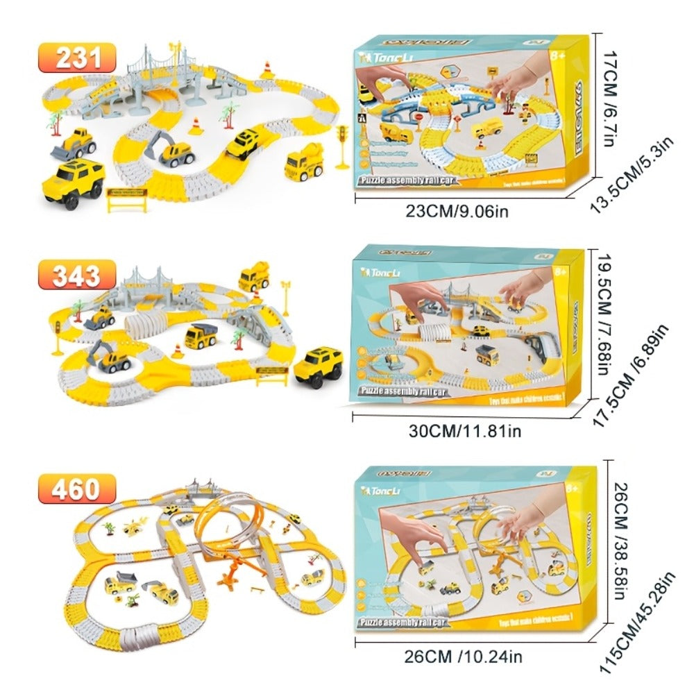 Roller Coaster Track Set 467pcs for Kids Ages 3 4 5 6 7 8 with the Listed Color, Size or Set Options for Everyday Use — image