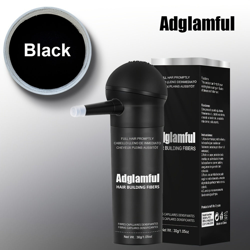 Hair Fiber Powder Kit with Tall Container and Directional Spray Applicator in Medium Brown or Black — image 5