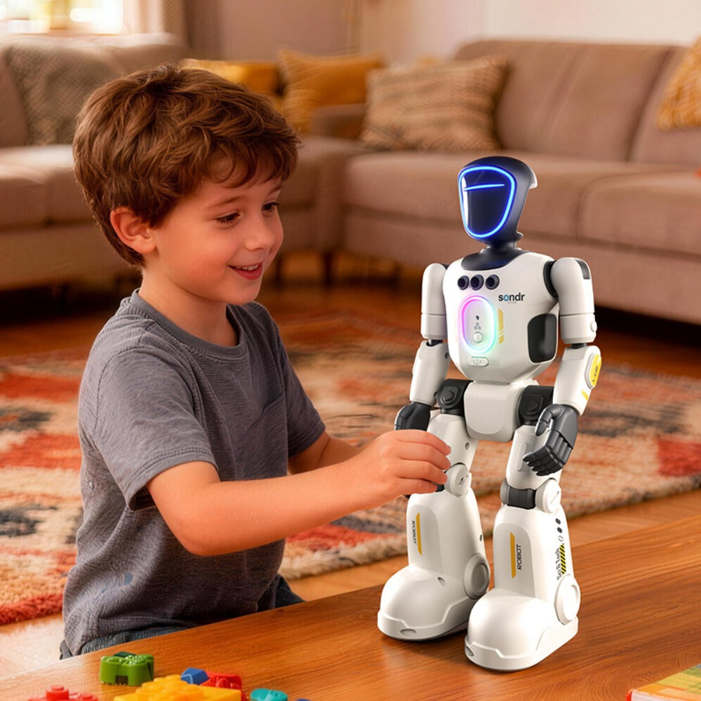 Smart Humanoid Robot Toy with Gesture Sensor & Voice Recorder, Advanced Pose-Controlled Joints, Smart Remote Control — image 