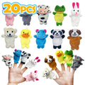 Twenty-Piece Plush Animal Finger Puppet Set with Bear, Rabbit, Panda and Assorted Character Designs — image 10