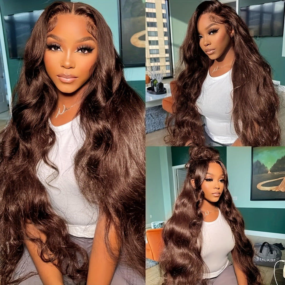 Synthetic Wig Glueless Lace Front Body Wave, in 26- and 34-Inch Options for Parties with Model-Specific Color, Length and Cap
