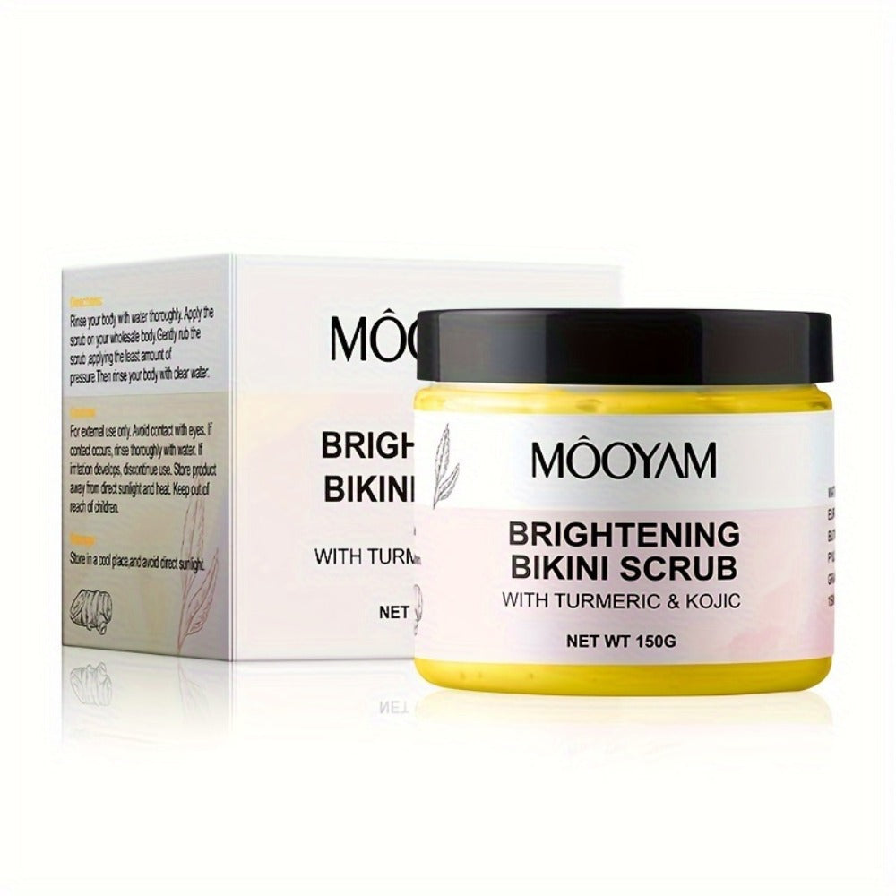 Glycolic Acid Bikini Area Scrub 150g, Kojic Acid & Turmeric Exfoliating Paste, Brightening Treatment — image 3