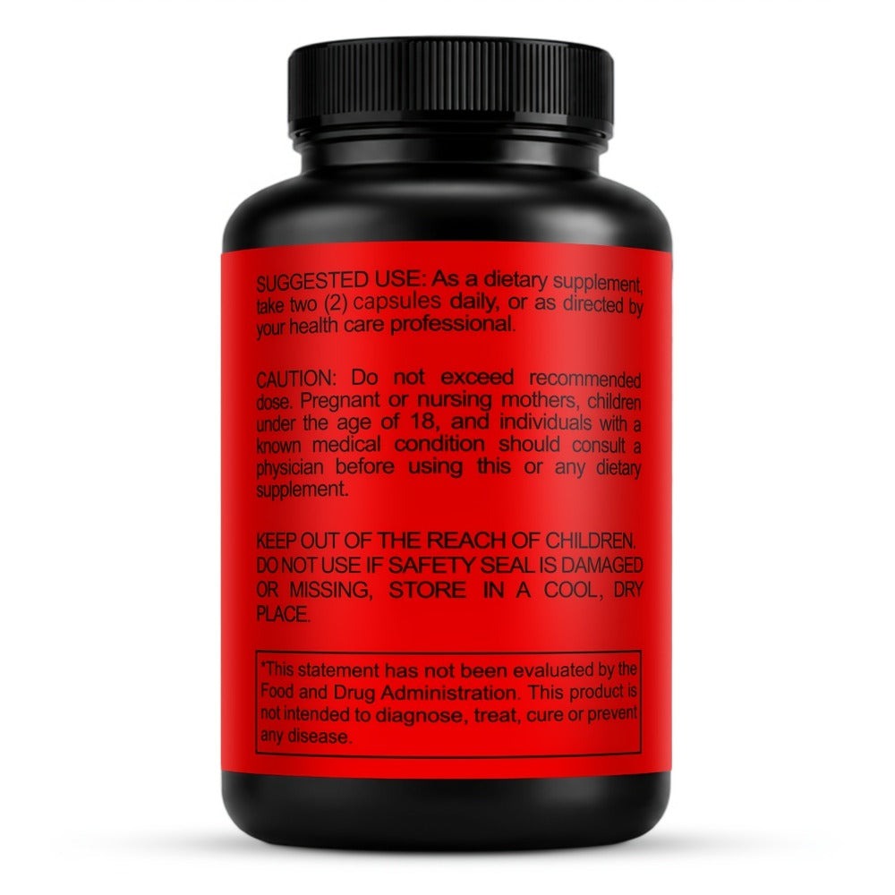 Two-Bottle Men's Health Supplement Capsule Set with 1364 mg Herbal Blend and Coordinated Labels — image 9