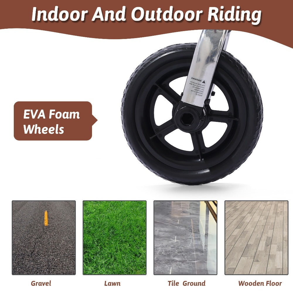 3-in-1 Kids Tricycle Balance Bike Carbon Steel Frame EVA Wheels Foldable with the Listed Color, Size or Set Options for Every