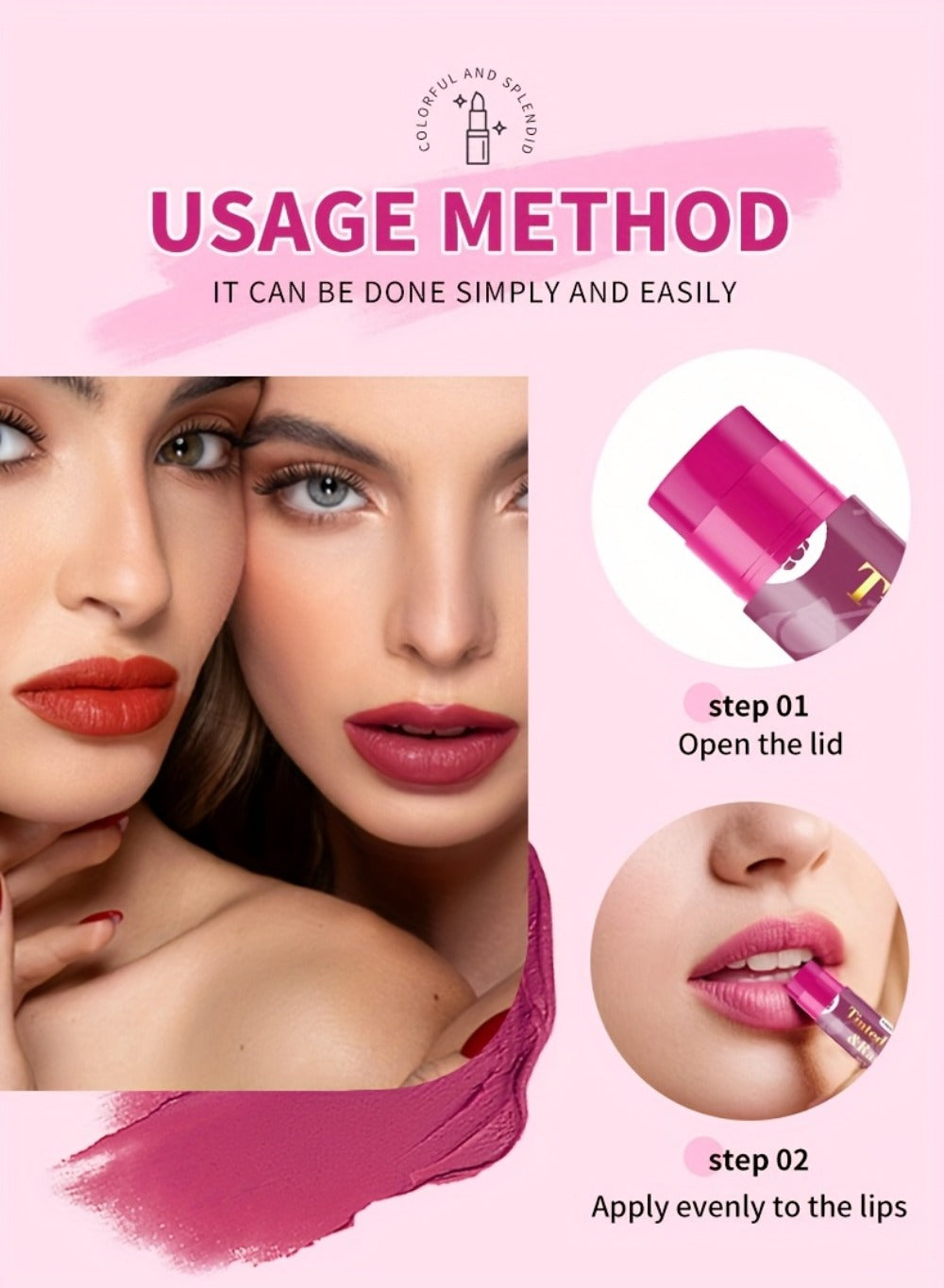 MISS FACTOR 30-Piece Tinted Lip Balm Set with Capped Tubes Organized into Six Color Groups — image 23