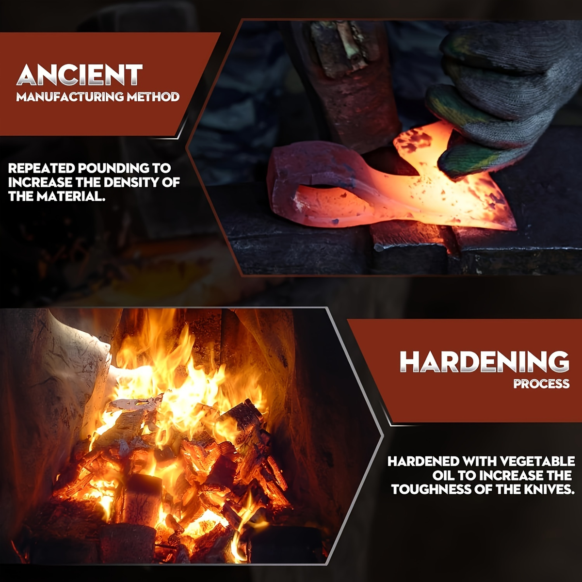 Hatchet Camping Axe 14 Inch Hand Forged High Carbon Steel Bushcraft Splitting Axe with Sheath - Wood for Garden, Patio and Ya