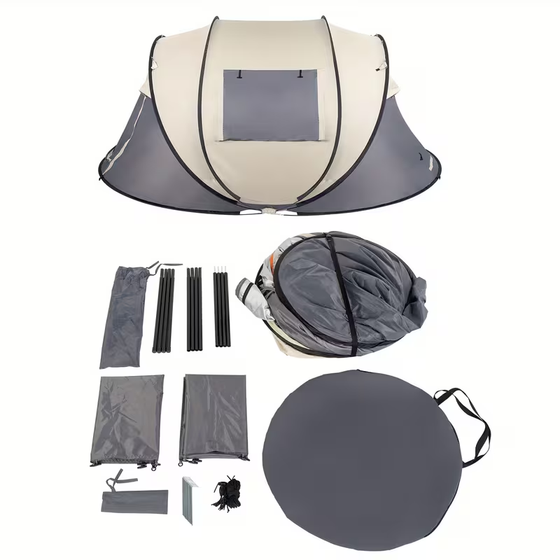 Camping Tent 5-8 Person Automatic Three-Pole Shelter, 110.24 x 82.68 x 47.24 Inches for Outdoor Camp Setup — image 3