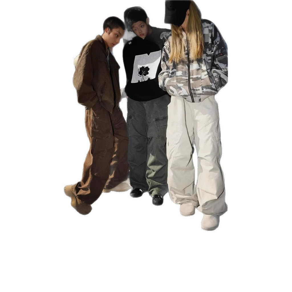 Pleated Paratrooper Work Trousers For Men