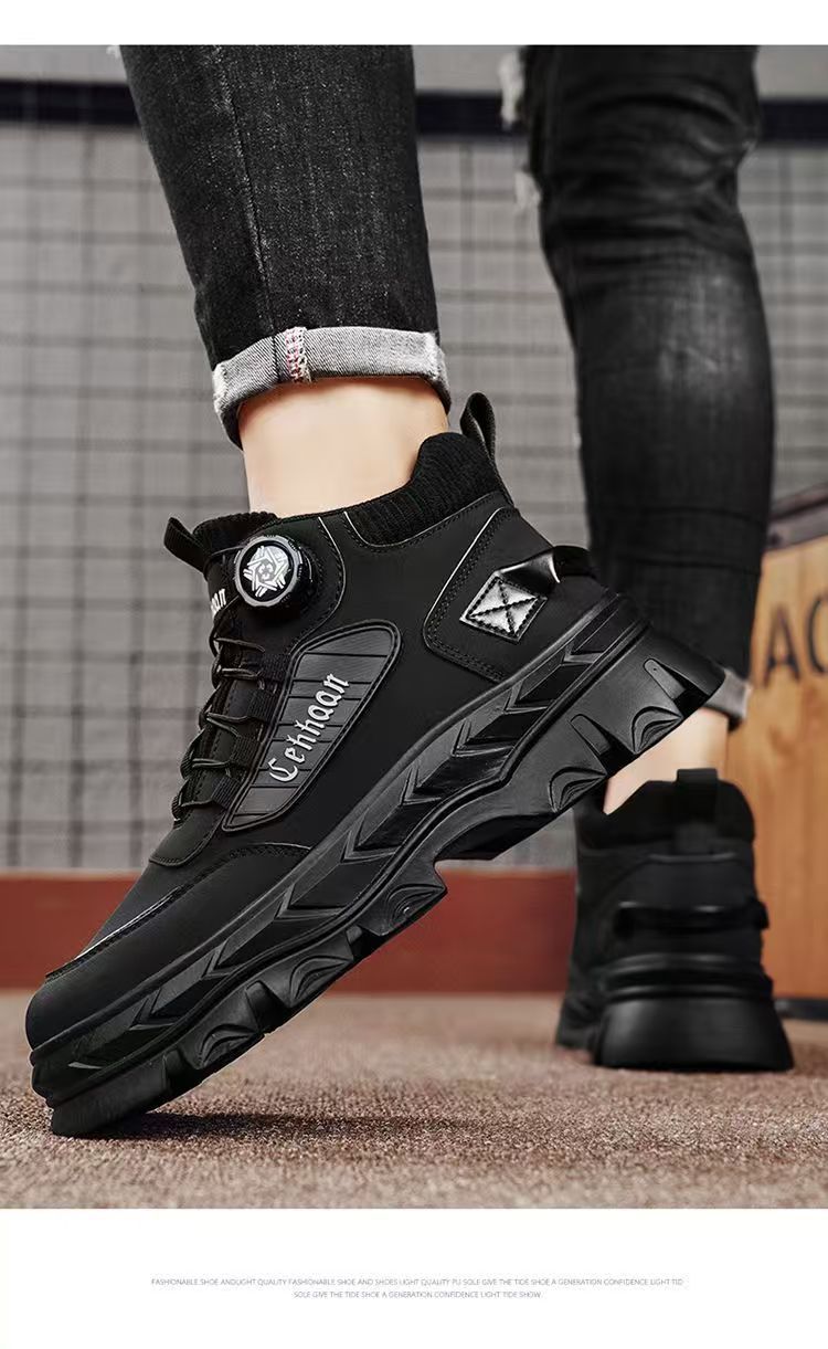 Casual Sports Platform Height-increasing Non-slip Outdoor Work Boots