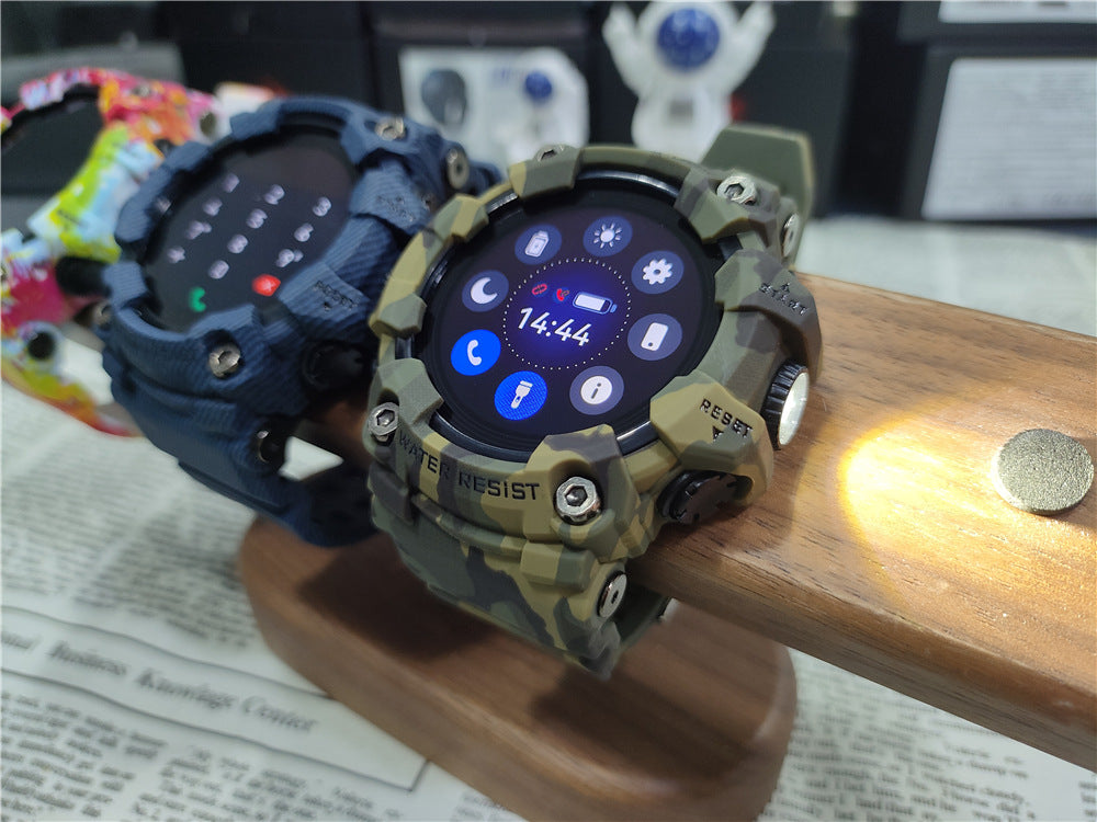 Outdoor Smartwatch With Bluetooth Calling Compass Flashlight And Sports Features