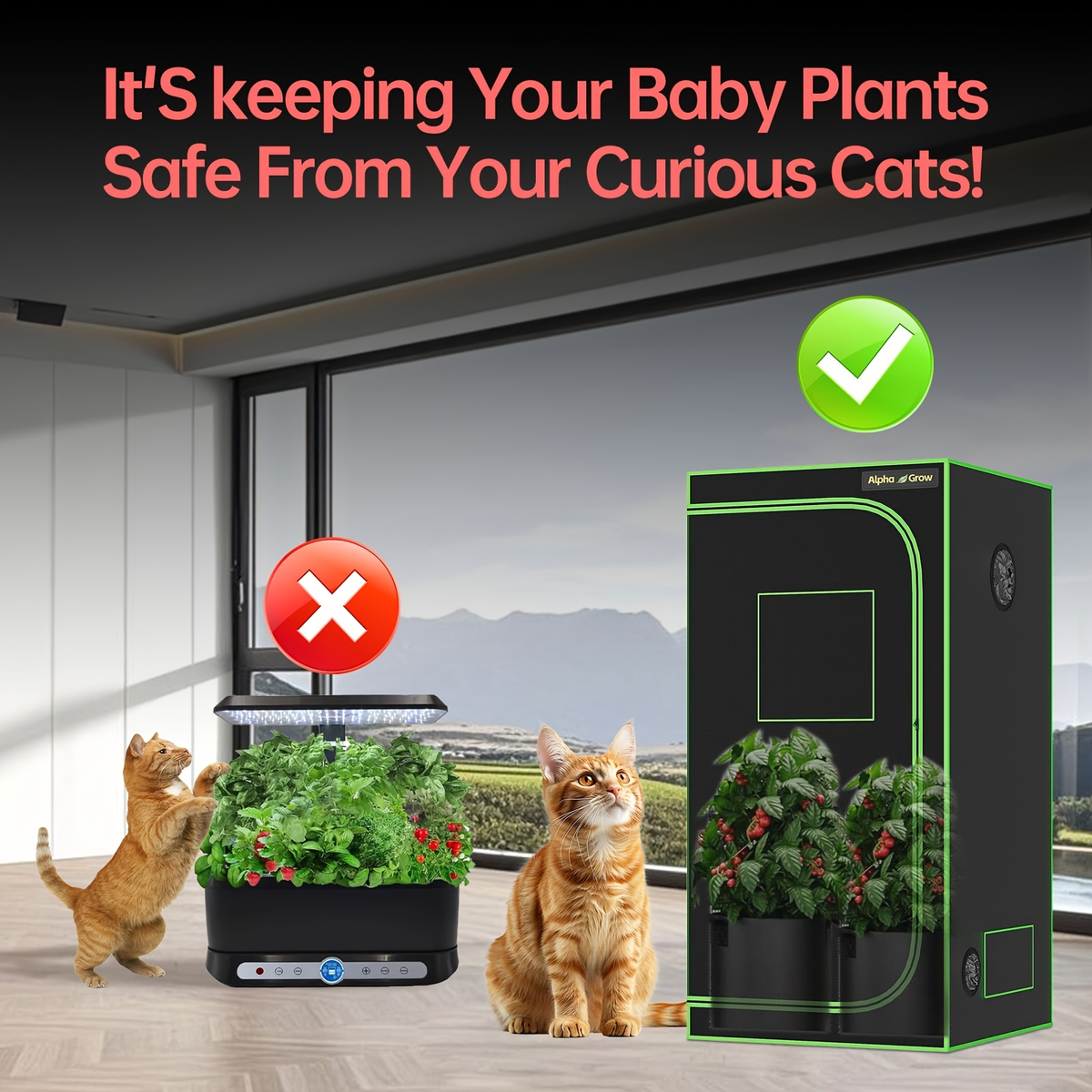 Grow Tent 1680D Thickened Mylar with Observation Window & Floor Tray, Pro-Grade Indoor Hydroponic Growing — image 12
