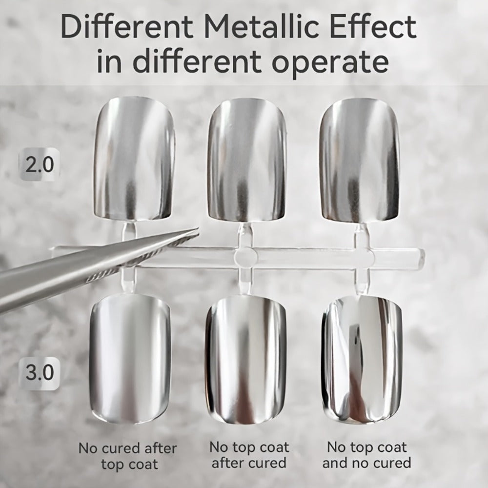 Metallic Silver Nail Art Painting Gel in 7ml LILYCUTE Jar with Fine Detail Brush for Lines and Floral Patterns — image 9