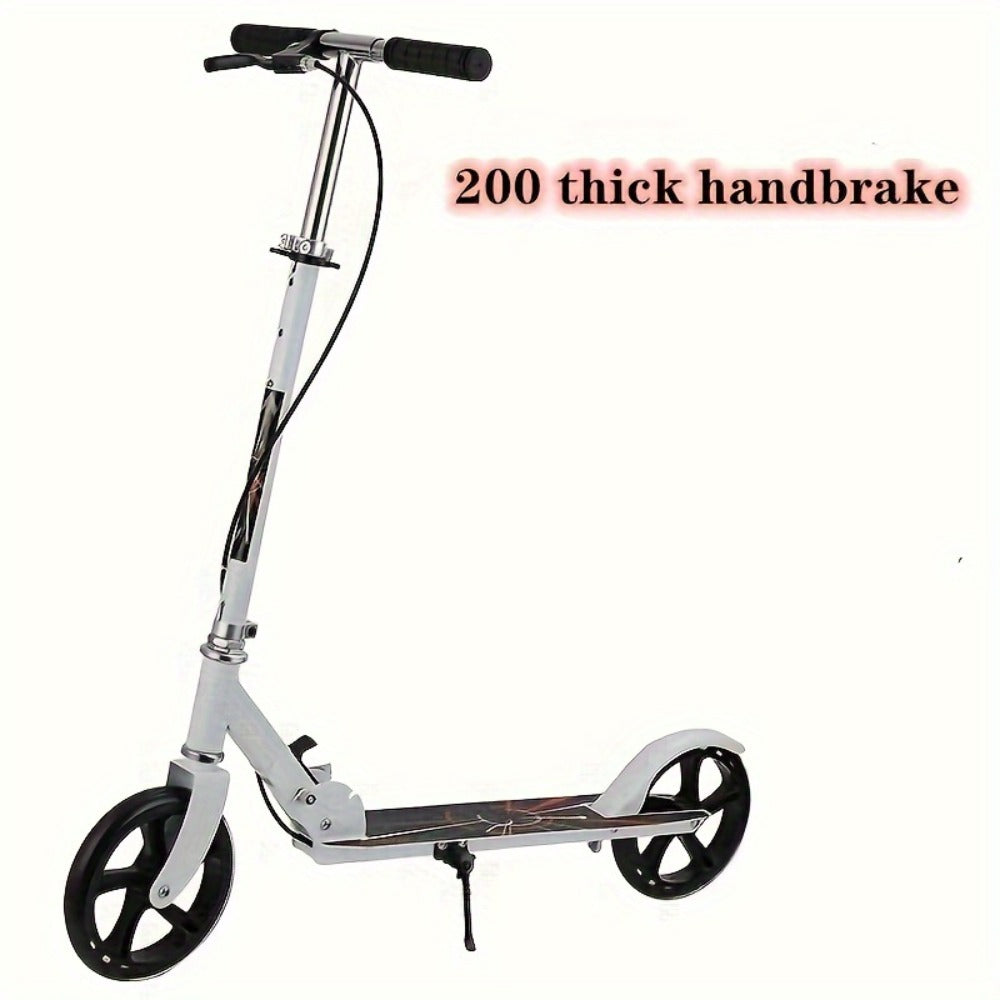 Foldable Commuter Scooter for Adults and Teens, 4-Gear Adjustable Height Double Brake 2-Wheel Kick Scooter — image 1