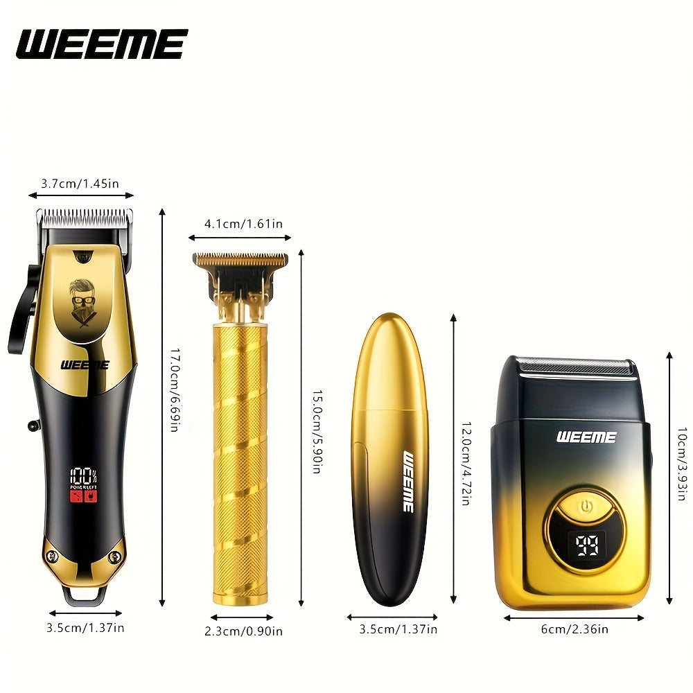 Hair Clippers & Trimmers WEEME Two- or Three-Piece Set with T-Blade, Foil Shaver, USB Charging and Color Options — image 13