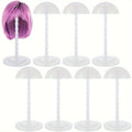 Portable Wig Stand Set, Eight 13.8-Inch Detachable Holders in White, Rose Red or Black for Display — image 8