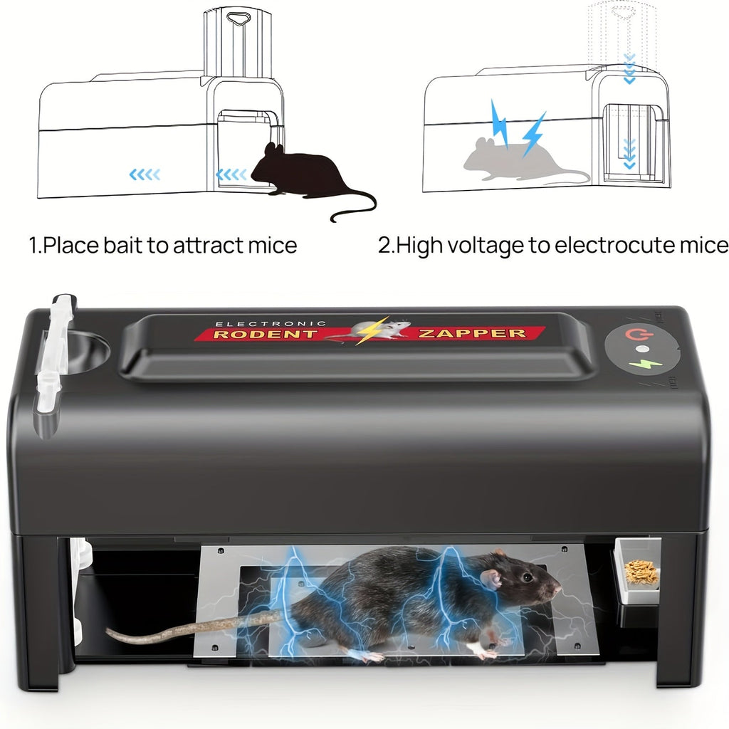 Electric Mouse Trap, High Voltage USB Battery Indoor Outdoor Pest for Garden, Yard and Pest Management — image 3