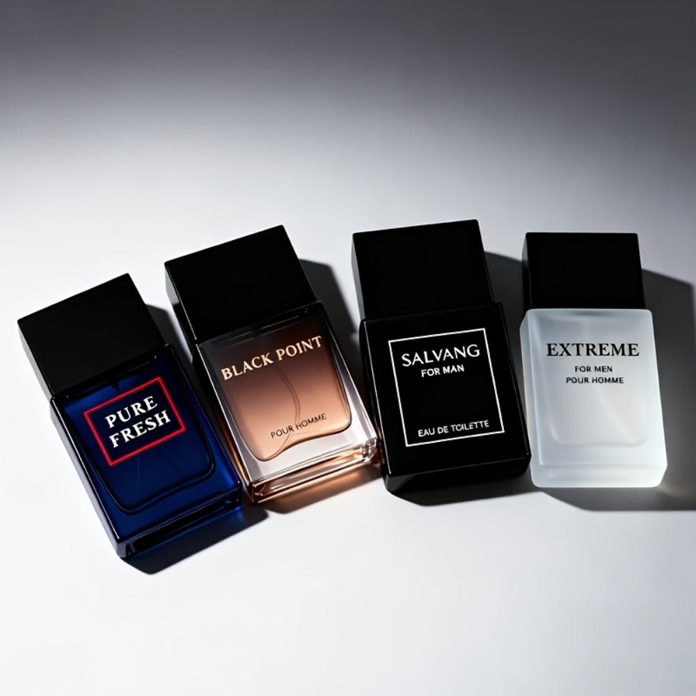 Perfume Gift Set for Men with Four 30ml Eau de Parfum Sprays in Black Box and Separate 1.5oz Body Mist — image 14