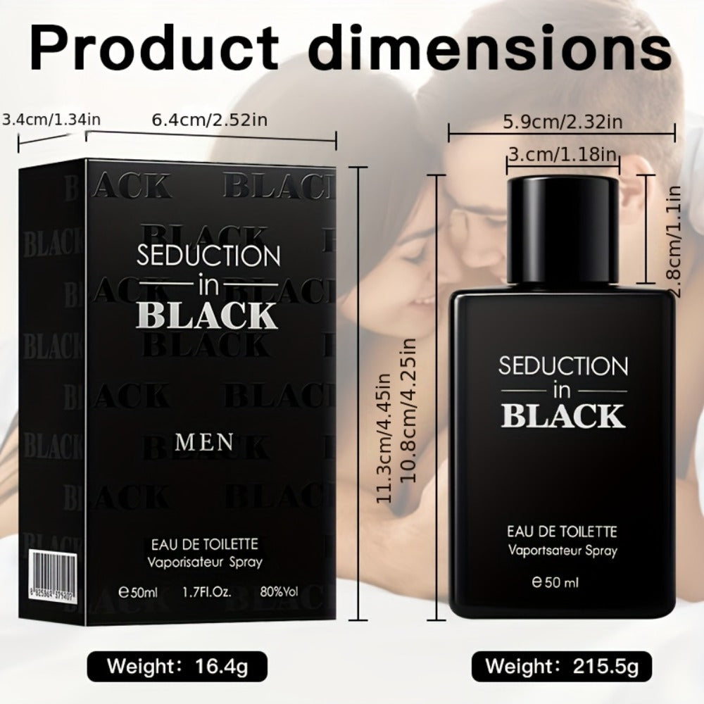 Woody Cologne for Men Long Lasting Eau de Toilette 50ml Propylene-Free Masculine EDT Spray Sensitive Skin Safe Daily Dates Gy