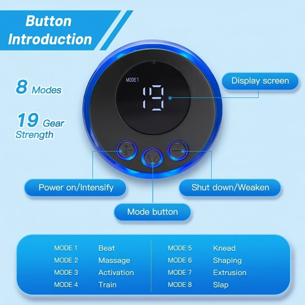 EMS Facial & Eye Massager Microcurrent TENS Device FDA Cleared Face Slimming Eye Lift 6 Modes 10 Levels for Home or Salon Spa