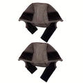 Wide Lace Wig Grip Caps, Two-Piece Set with Ear Cutouts and Adjustable Straps in Brown, Black or Beige — image 1
