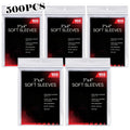 Five-Pack Clear Trading Card Sleeve Set with 100 Soft Sleeves per Pack in Standard 3 x 4-Inch Size — image 8
