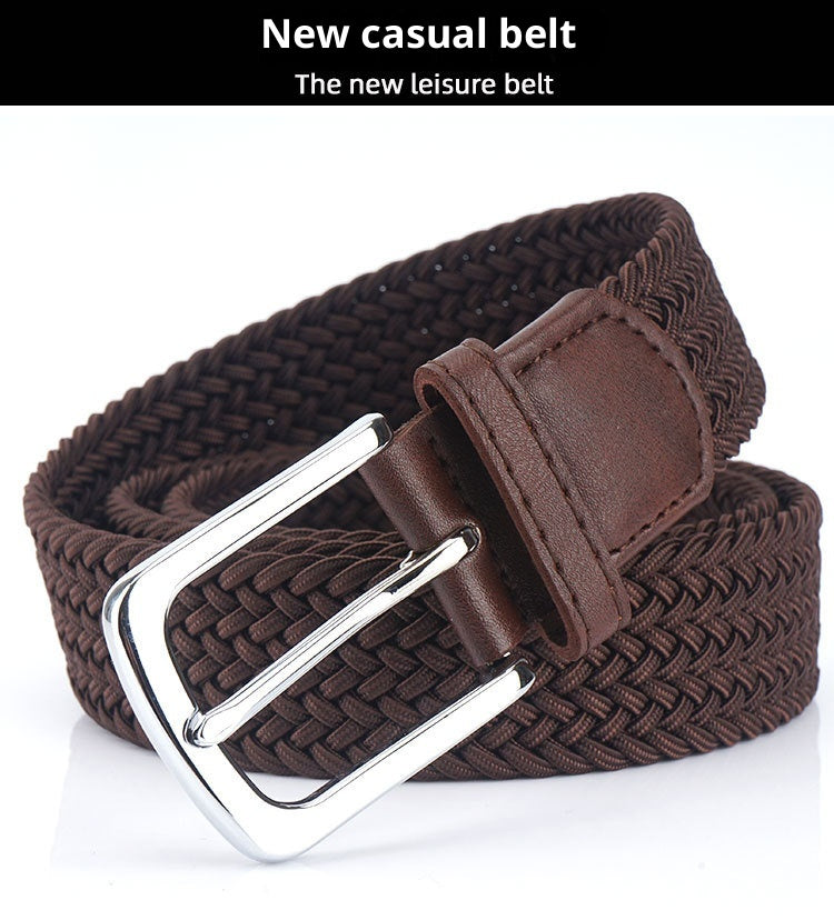 Canvas Elastic Stretch Belt Pin Buckle Canvas Belt