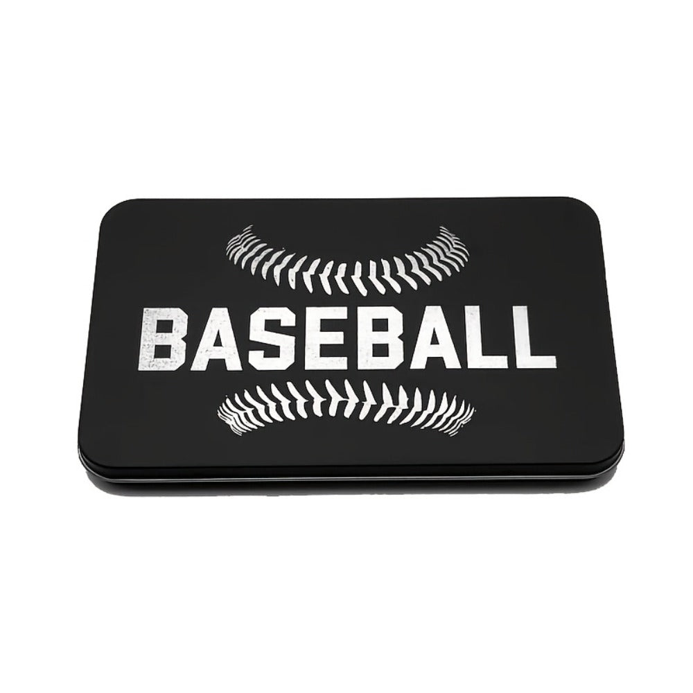 Sports Travel Board Game Set – Portable Wooden Baseball Softball Football Finger Dice Tabletop Game for Family Game Night — i
