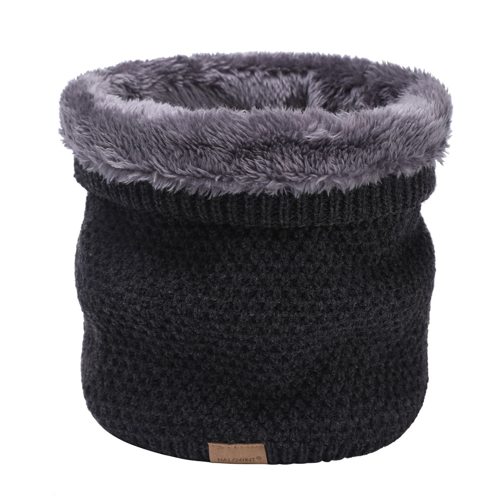 Plain Knitted Scarf Outdoor Velvet Padded Suit Neck Neck Protection Bandana