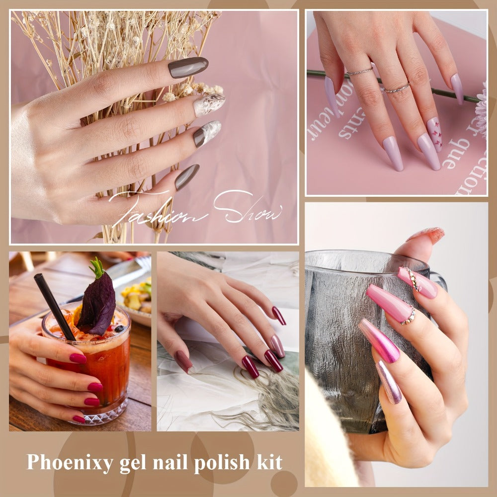 Nail Polish Kit with Three Checkout Sets and Pink-to-Blue Color Range — image 8